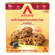 Atkins Soft Baked High Protein Bars, Blueberr...