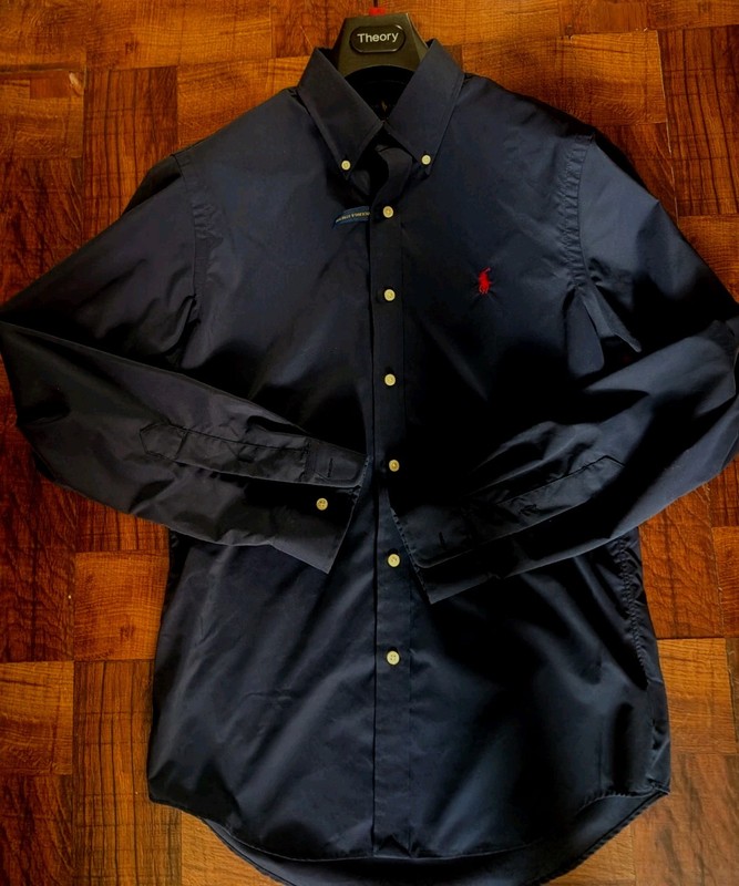 Ralph Lauren Dark Blue Performance  Slim Fit Shirt.Size M