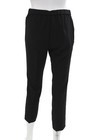 Theory Womens Elastic Waistband Pleated Straight Leg Crepe Pants Black Size 00 — photo 3