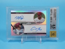 2022 Topps Chrome Sonic - Dual Autographs Mike Trout / Shohei Ohtani #DA-TO (AU)