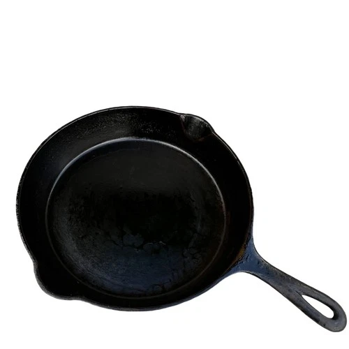 Vintage Griswold Cast Iron Skillet No 9 Erie PA USA 710 Large Block Logo No Warp