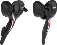 microSHIFT R10 Drop Bar Shift Lever Set - 3 x 10-Speed, Compatible, Black
