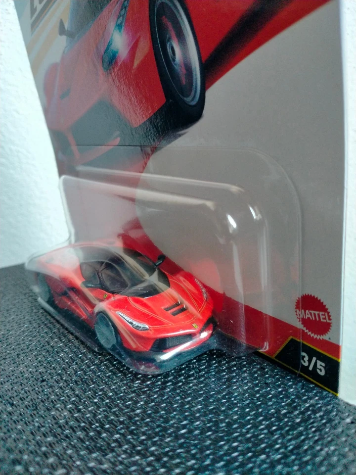 HOT WHEELS MATTEL REAL RIDERS 1/64 FERRARI LAFERRARI EURO SPEED CAR CULTURE 2025 - Immagine 4 di 4