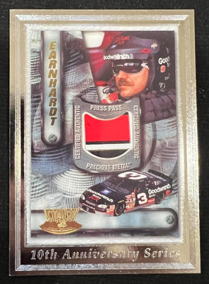 DALE EARNHARDT 2003 Press Pass 10th Anniversary Series Reprints #TA22 Nascar HOF
