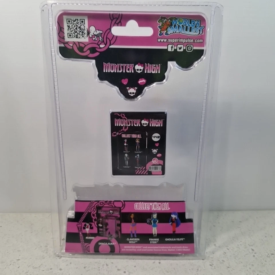 Micro figuras más pequeñas del mundo Monster High Draculaura figura muñeca totalmente nuevas Foto 3 de 4