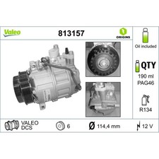 Kompressor Klimaanlage VALEO 813157 für Merc...