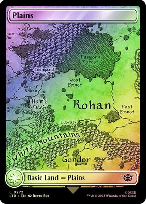 MTG FOIL Plains Full Art - The Lord of the Rings #272
