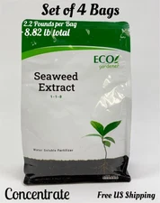 Seaweed Extract Powder Organic Fertilizer Foliar Feed & Soil Drench 8.82lb Total