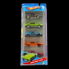 Hot Wheels 2016 Muscle Mania 5-Car Pack ~ Diecast Cars ~ HW Showroom X9859