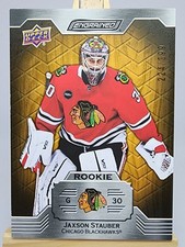 Jaxson Stauber RC Rookie 2023-24 UD Engrained #155 /399 Chicago Blackhawks
