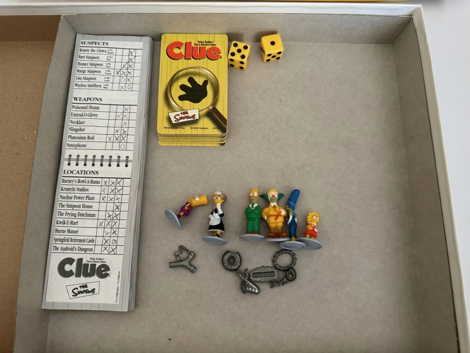 JUEGO DE MESA The Simpsons Clue Foto 3 de 4