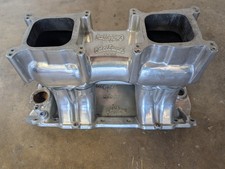 Edelbrock Tr2x Tunnel Ram Intake 2x4 Big Block Chevy Bbc Hot Rod Gasser Edelbrock Tr2x Tunnel Ram Intake 2x4 Big Block Chevy Bbc Hot Rod Gasser