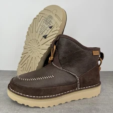 UGG Campfire Crafted Regenerate Shearling Moc Toe Boots 1144017 Men's Size 10