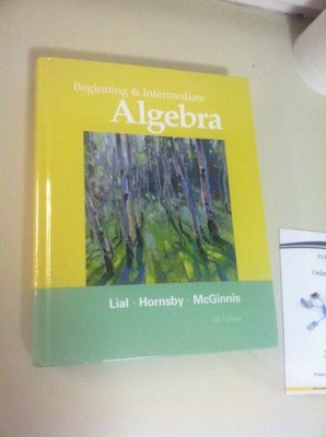 Beginning and Intermediate Algebra (5th Edition) - hardcover Lial, Margaret ...