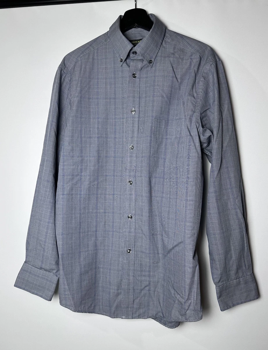 john bartlett dress shirts John Bartlett Shirt Mens XL Green Plaid Consensus Cotton Button Down Long  Sleeve