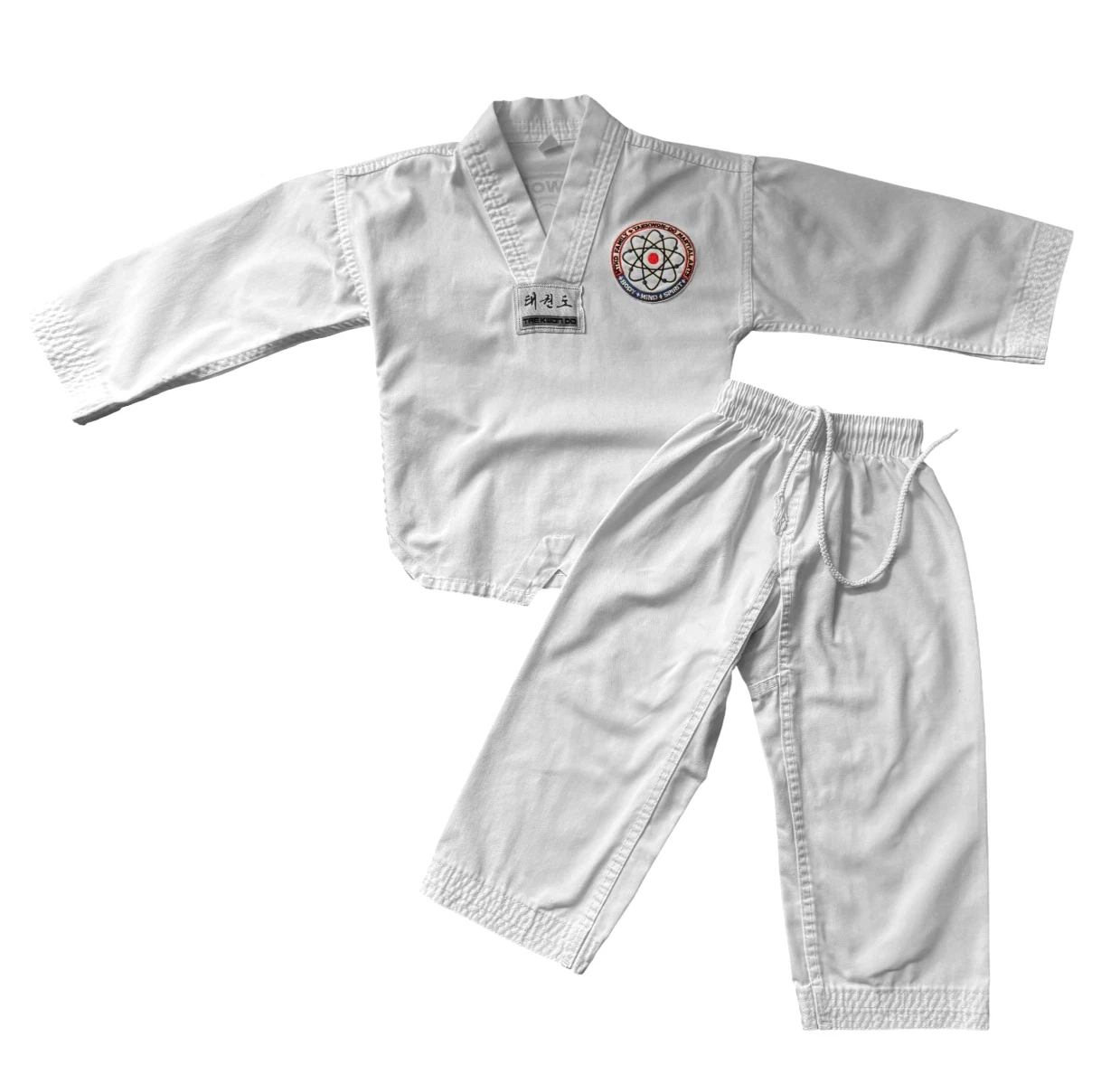 Dimen Kids Unisex Activewear Suit Color White Size 7 Years Old Cotton Blend