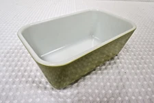 Vintage Pyrex Avocado Green Refrigerator Dish 1 1/2 Pint 0502 USA No Lid MCM