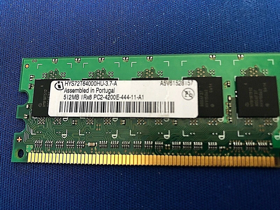 Infineon HYS72T6400HU-3.7-A PC2-4200E-444-11-A1 512MB Memory RAM 1Rx8   NEW - Image 2 of 4