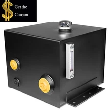 7-Gallon 14 Gauge Hydraulic Fluid Reservoir Tank Steel with Filter Temp Gauge