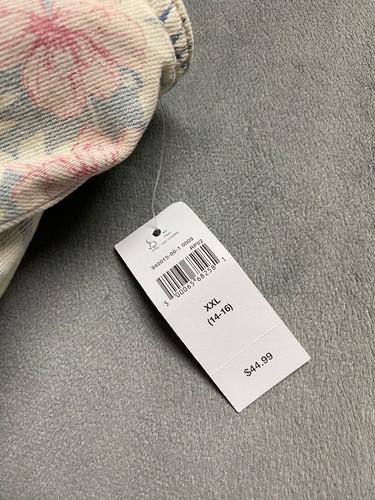 NWT Gap Kids Girls Denim Vest XXL 14-16 Floral Sleeveless Jean Jacket Button - Picture 11 of 18
