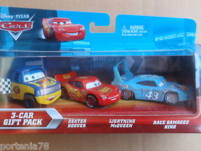 Disney Cars 3 Pack Lenticular DEXTER HOOVER, MCQUEEN & DAMAGED
