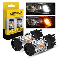 AUXITO White/Amber 3157 LED DRL Switchback Turn Signal Light Bulb Error Free EOA