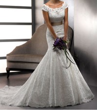 Authentic New sample wedding dress gown Sottero and Midgley Amara Rose size 14