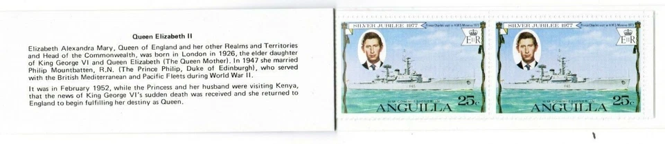 Anguilla #SGSB1a MNH Booklet 1977 QEII Silver Jubilee Minerva Map Charles [274c] - Image 3 of 3