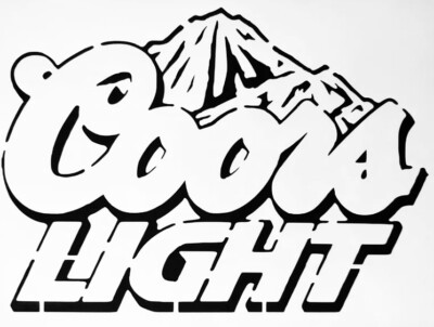 7x4 Inch Sturdy & Reusable Plastic Coors Light beer Stencil FREE SHIPPING
