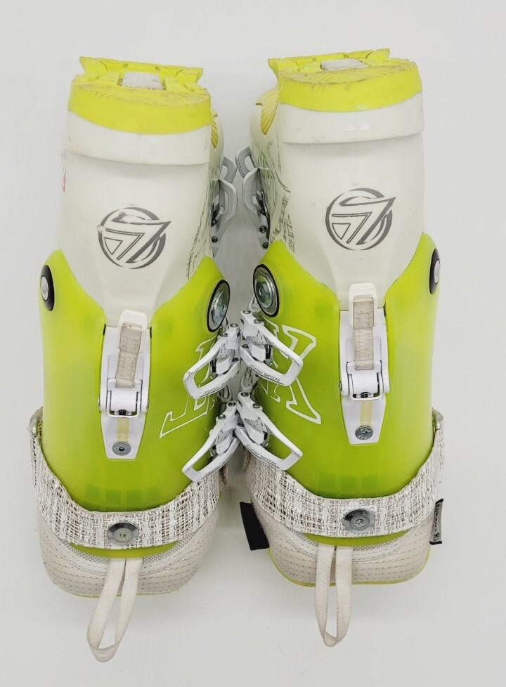 Lange XT 110 LV White/Yellow Ski Boots Women's Mondo Size 23.5