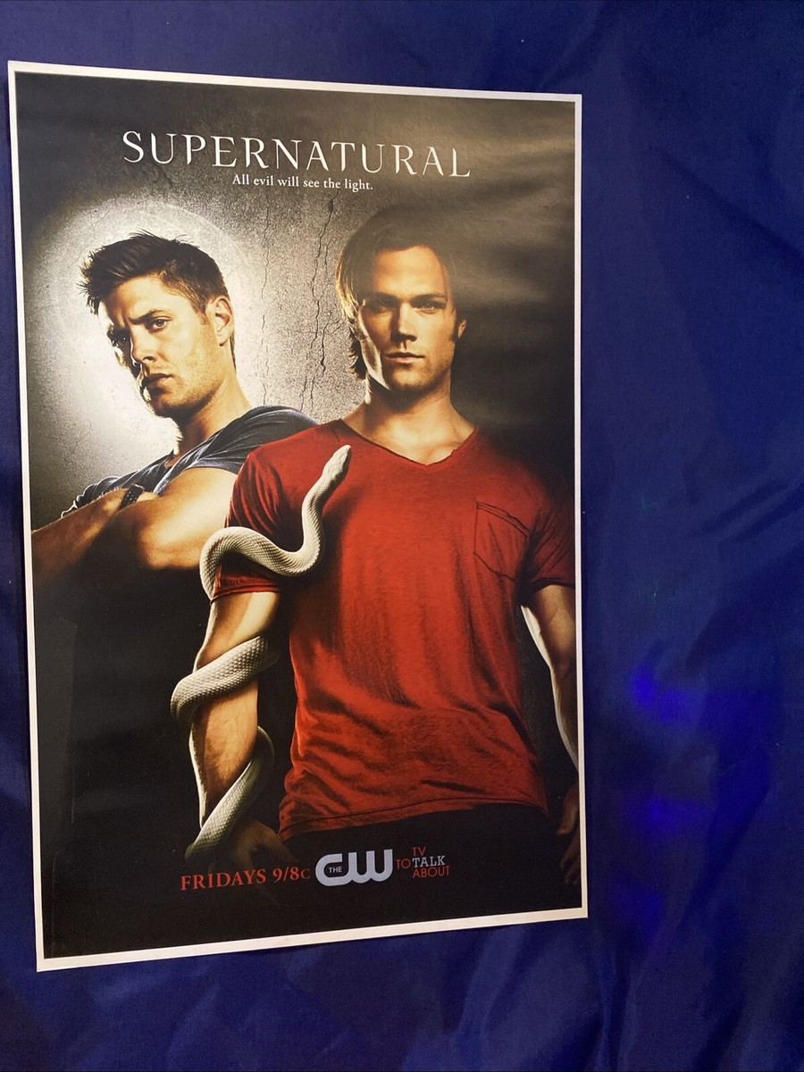 Supernatural Poster 11 x 17 inches - Jared Padalecki Jensen Ackles