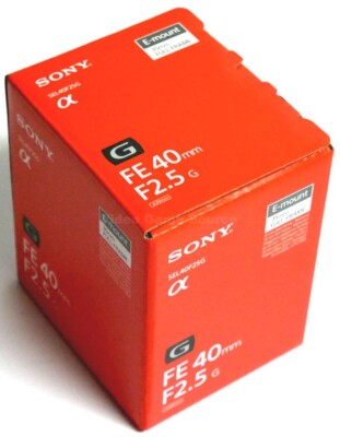 Sony FE 40mm F2.5 G E-Mount Vollformat Objektiv