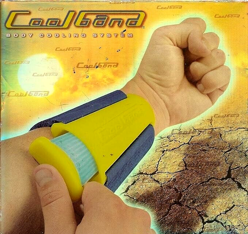 Neu COOL BAND Body Cooling System ARMBÄNDER rechts & links mit Freeze-N-Go Einsätzen