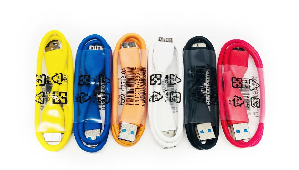 Genuine Western Digital USB 3.0 to Micro B Data Cable for My Passport HDD/ color