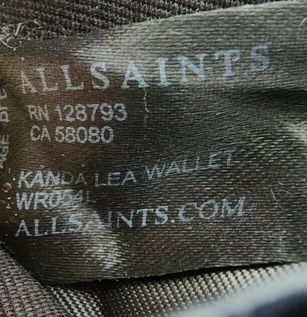 AllSaints Kanda Lea Leather Bifold Wallet Marine … - image 6