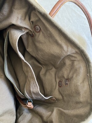 Polo Ralph Lauren Vintage 90's Canvas leather Tote Bag Multi