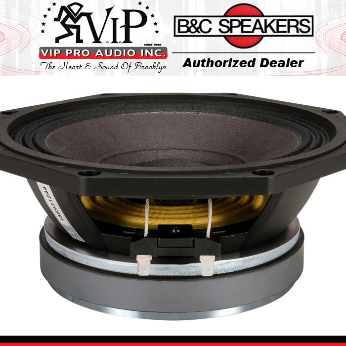 B&C 8PE21 8 inch Mid-Range Speaker - Black/White for sale