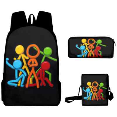 Alan Becker 3pcs/Set laptop Daypack Backpack shoulder bag Pencil Case X'mas gift