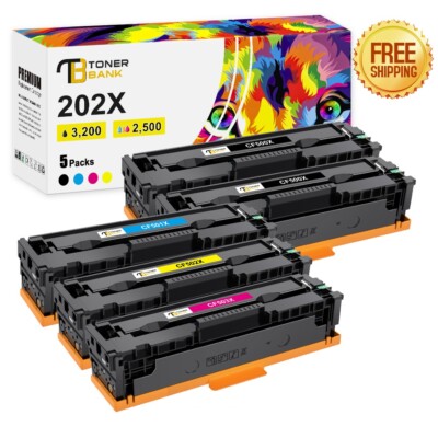 CF500X 202A Toner Compatible with HP LaserJet Pro M254dn M281cdw M281cdw Lot