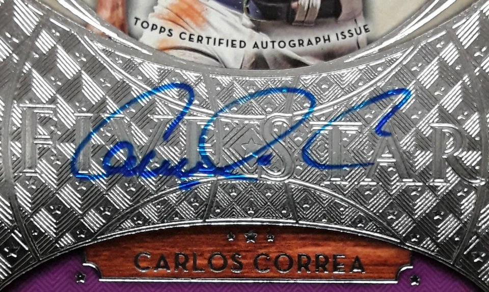 2017 Topps Five Star CARLOS CORREA Auto Purple /50 - Image 2 of 4
