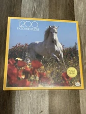 FX Schmid 1200 Piece Exquisit Puzzle Horse Field NEW SEALED Made in Germany Rare