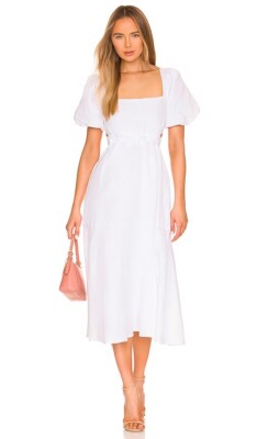 ASTR the Label Angeles Dress White Maxi XS NWT $164 | eBay