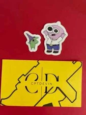 Pim Pimling & Glep Waterproof Stickers  | Smiling Friends