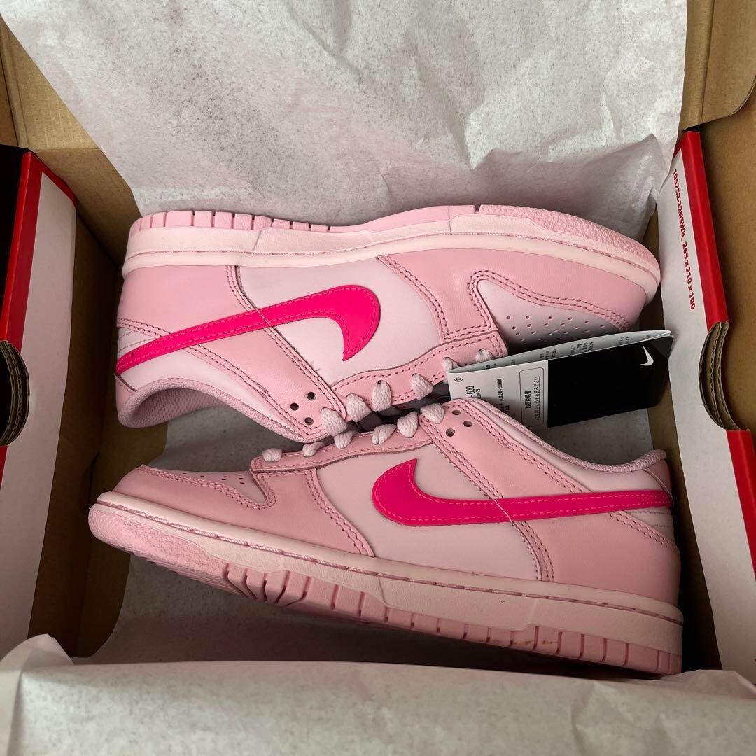 Nike GS Dunk Low DH9765-600 Triple Pink | eBay