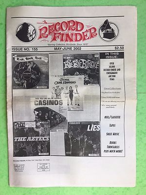 The RECORD FINDER - No.155 - May-June 2002 - Hard To Find US Newspaper for Vinyl