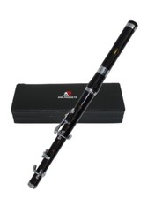 AAR Irish Scottish Marching Bb Flute with 5 Keys High Pitch Black Hard Case