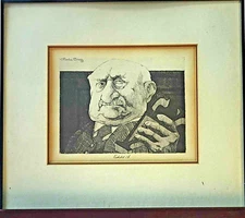 Charles Bragg (1931-2017) Etching 'Exhibit A' Signed, Framed Artwork 12" x 14