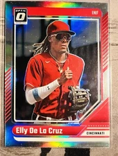 2024 Donruss Elly De La Cruz Holo Prizm RC #18 Reds