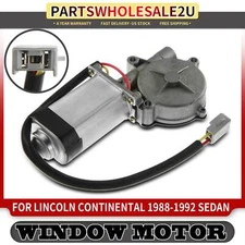 Rear LH Driver Window Lift Motor for Lincoln Continental 88-92 Sedan w/ 9 Tooth
