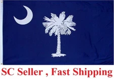 3X5 South Carolina Flag 3'x5' State of SC Banner Flag FAST SHIP by SC Seller